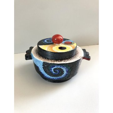 ANTICA POTICHE CERAMICA G. Mazzotti 1903 Albisola 1989 FUTURISTA SERIE LIMITATA 