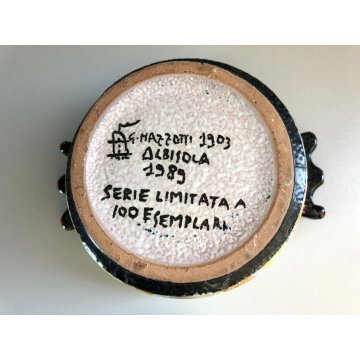 ANTICA POTICHE CERAMICA G. Mazzotti 1903 Albisola 1989 FUTURISTA SERIE LIMITATA 