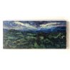 DIPINTO OLIO TELA Carlo Monti PAESAGGIO VEDUTA ARONA LAGO MAGGIORE BLU VERDE 900