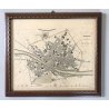 ANTICA STAMPA MAPPA Firenze Florence Drawn  W.B. Clarke ENGRAVED E. Turrel 1835