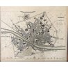 ANTICA STAMPA MAPPA Firenze Florence Drawn  W.B. Clarke ENGRAVED E. Turrel 1835
