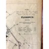 ANTICA STAMPA MAPPA Firenze Florence Drawn  W.B. Clarke ENGRAVED E. Turrel 1835