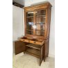 ANTICA CREDENZA BUFFET OTTOCENTO 1800 VETRINA LEGNO NOCE DISPENSA ALZATA VETRO
