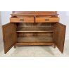 ANTICA CREDENZA BUFFET OTTOCENTO 1800 VETRINA LEGNO NOCE DISPENSA ALZATA VETRO