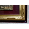 QUADRO DIPINTO OLIO TAVOLA Mario Fattori PAESAGGIO RURALE OVILE PECORE RUSTICO 