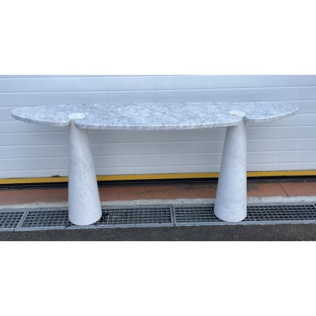 ANTICA CONSOLLE ANGELO MANGIAROTTI MARMO MOD. EROS ANNI 70 DESIGN CONSOLE EPOCA