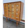 MOBILE BAR CREDENZA DESIGN ATTR PAOLO BUFFA ANNI 50/60 VETRO SPECCHIO STELLE 