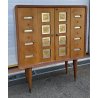 MOBILE BAR CREDENZA DESIGN ATTR PAOLO BUFFA ANNI 50/60 VETRO SPECCHIO STELLE 