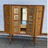 MOBILE BAR CREDENZA DESIGN ATTR PAOLO BUFFA ANNI 50/60 VETRO SPECCHIO STELLE 