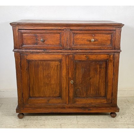 ANTICA CREDENZA LEGNO ABETE ARTE POVERA PATINA ORIGINALE MADIA 800 DISPENSA OLD