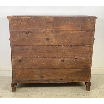 ANTICA CREDENZA LEGNO ABETE ARTE POVERA PATINA ORIGINALE MADIA 800 DISPENSA OLD