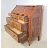 ANTICO MOBILE RIBALTA INTARSIATO NOCE BIGLIA 1800 SECRETAIRE LASTRONATO EPOCA 