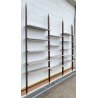 LIBRERIA VINTAGE TERRA CIELO SCAFFALE 14 RIPIANI DESIGN LEGNO TEAK ANNI 50/60 