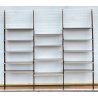 LIBRERIA VINTAGE TERRA CIELO SCAFFALE 14 RIPIANI DESIGN LEGNO TEAK ANNI 50/60 