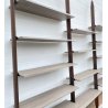 LIBRERIA VINTAGE TERRA CIELO SCAFFALE 14 RIPIANI DESIGN LEGNO TEAK ANNI 50/60 