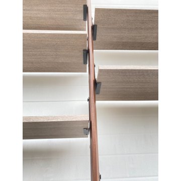 LIBRERIA VINTAGE TERRA CIELO SCAFFALE 14 RIPIANI DESIGN LEGNO TEAK ANNI 50/60 