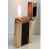 ACCENDINO TASCA St Dupont LACCA CINESE Paris France VINTAGE GOLD LIGHTER BRIQUET