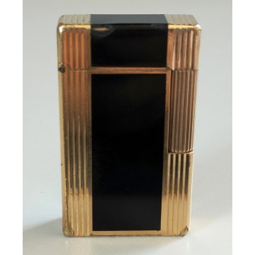 ACCENDINO TASCA St Dupont LACCA CINESE Paris France VINTAGE GOLD LIGHTER BRIQUET