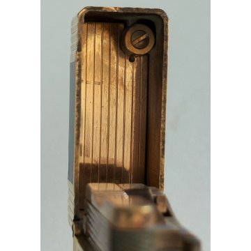 ACCENDINO TASCA St Dupont LACCA CINESE Paris France VINTAGE GOLD LIGHTER BRIQUET