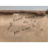 ANTICO PICCOLO QUADRO DIPINTO Dìnes TECNICA MISTA su CARTA GRAFITE TEMPERA '900 