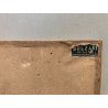 ANTICO PICCOLO QUADRO DIPINTO Dìnes TECNICA MISTA su CARTA GRAFITE TEMPERA '900 