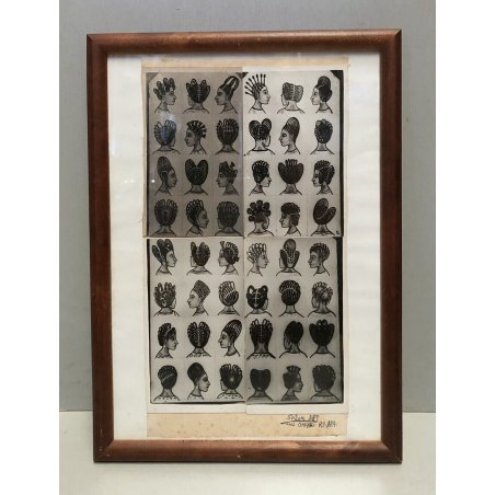 ANTICHE FOTOGRAFIE DISEGNI ACCONCIATURE ETNICHE FEMMINILI AFRO HAIR FASHION '900