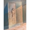 DIPINTO OLIO TAVOLA Castagneto STANZA FIGURA FEMMINILE BROCCHE SILENZIO LUCI 900
