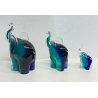 SET 3 ELEFANTI V.NASON VETRO MURANO ITALY TRIO ELEFANTINI ART GLASS ANNI 60 OLD
