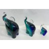 SET 3 ELEFANTI V.NASON VETRO MURANO ITALY TRIO ELEFANTINI ART GLASS ANNI 60 OLD