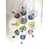 SET 10 BICCHIERI VINTAGE VINO CRISTALLO Val St Lambert MULTICOLOR CUT TO CLEAR