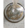 SET 3 ANTICO CALICE VETRO Murano DIPINTO A MANO AVVENTURINE ORO ZECCHINO VINTAGE