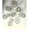SET 8 BICCHIERI CRISTALLO TUMBLER ALTO Crystal St Louis FRANCE DECORO ORO 50s