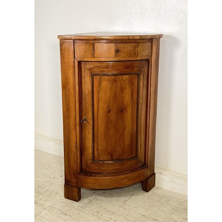 ANTICA ANGOLIERA IMPERO LEGNO NOCE RIPIANI EPOCA 1800 DISPENSA MOBILE ANGOLO