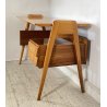 SCRIVANIA DESIGN SCRITTOIO VINTAGE VITTORIO DASSI ANNI 50 LEGNO 2 CASSETTI EPOCA