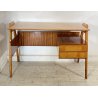 SCRIVANIA DESIGN SCRITTOIO VINTAGE VITTORIO DASSI ANNI 50 LEGNO 2 CASSETTI EPOCA