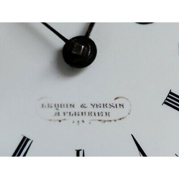 ANTICO OROLOGIO TASCA Lequin & Yersin 1800 OLD POCKET WATCH taschino ARGENTO 800
