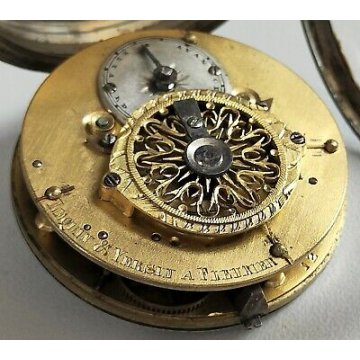 ANTICO OROLOGIO TASCA Lequin & Yersin 1800 OLD POCKET WATCH taschino ARGENTO 800