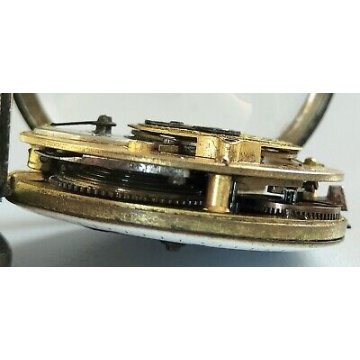ANTICO OROLOGIO TASCA Lequin & Yersin 1800 OLD POCKET WATCH taschino ARGENTO 800