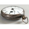 ANTICO OROLOGIO TASCA Lequin & Yersin 1800 OLD POCKET WATCH taschino ARGENTO 800