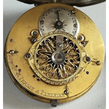 ANTICO OROLOGIO TASCA Lequin & Yersin 1800 OLD POCKET WATCH taschino ARGENTO 800