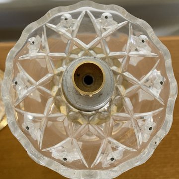 ANTICA COPPIA LUMI ATTRIBUIBILI BACCARAT CANDELIERI CANDELABRI 1900 ABAT JOUR