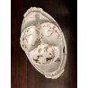 SET PIATTI PORTATA VINTAGE PORCELLANA LIMOGES FRANCE DECORO FLOREALE RAMAGE ORO