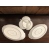 SET PIATTI PORTATA VINTAGE PORCELLANA LIMOGES FRANCE DECORO FLOREALE RAMAGE ORO