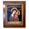 GRANDE QUADRO DIPINTO 600 MADONNA GESU' BAMBINO Mater boni consilii RELIGIOSO