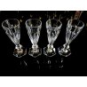 SET 4 FLUTE Baccarat HARCOURT 1841 BICCHIERE 17,8 cm/h CRYSTAL GLASS VERRE