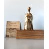 SCULTURA MULTIPLO BRONZO Nino Tassone "Donna Seduta" FIGURA FEMMINILE FIRMATA 