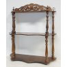 ANTICA PICCOLA ETAGERE LEGNO SCAFFALE MENSOLA MURO LIBRERIA 1900 LUIGI FILIPPO