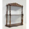 ANTICA PICCOLA ETAGERE LEGNO SCAFFALE MENSOLA MURO LIBRERIA 1900 LUIGI FILIPPO
