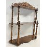 ANTICA PICCOLA ETAGERE LEGNO SCAFFALE MENSOLA MURO LIBRERIA 1900 LUIGI FILIPPO