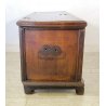 ANTICA CASSAPANCA LEGNO NOCE FORMELLE PANCA BAULE EPOCA 1800 NEOCLASSICA 